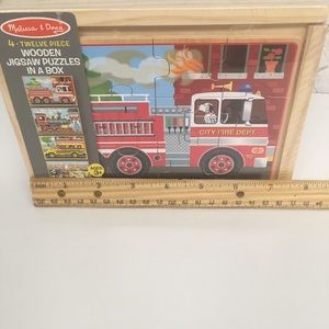 Melissa and Doug Vehicles - Four 12pc Puzzles